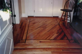 Entryway hardwood floor