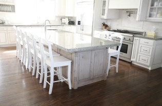 Hardwood floor kitchen