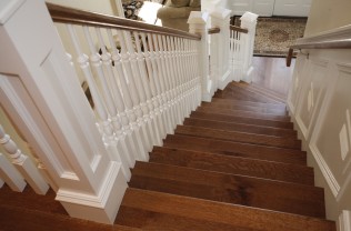 Hardwood floor stairs